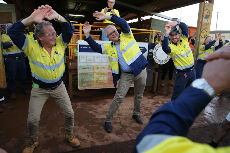 Scott Morrison, stretching