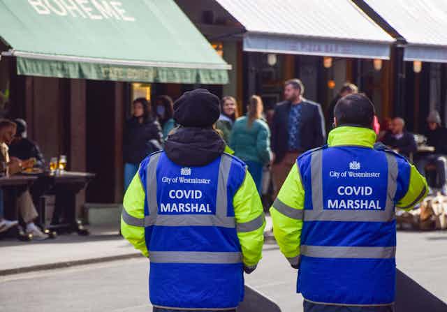 ovid Marshals seen in Old Compton Street, London