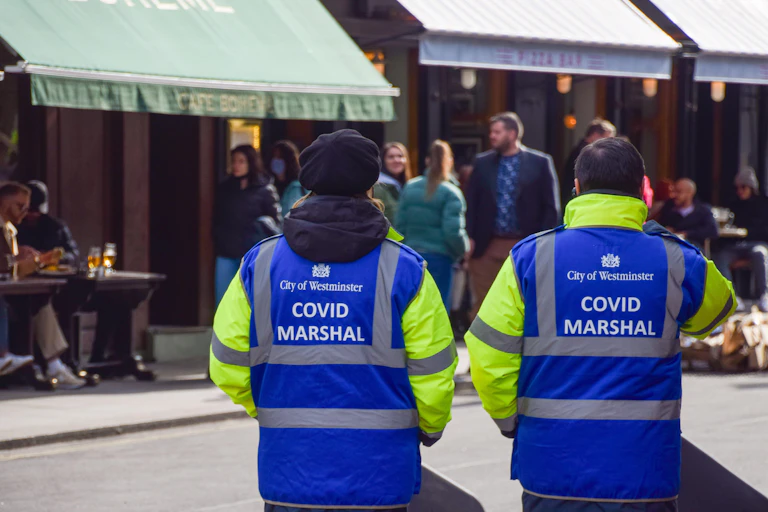 ovid Marshals seen in Old Compton Street, London