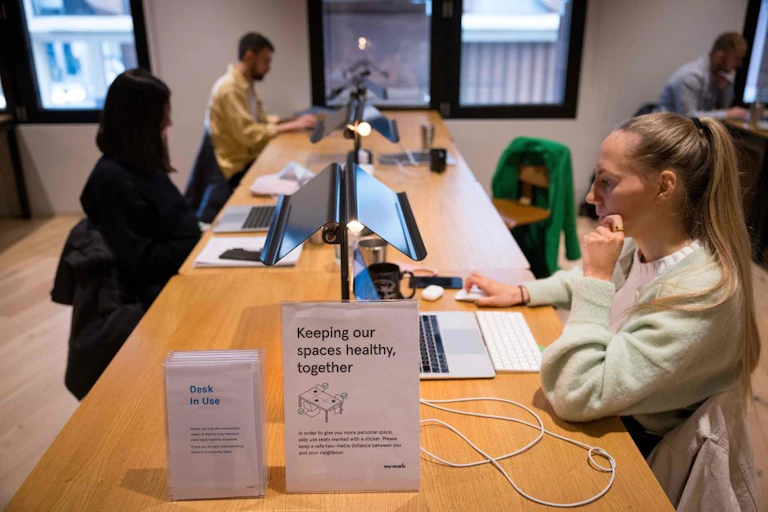 Workers in an office