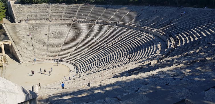 Ancient greek outdoor theatre.