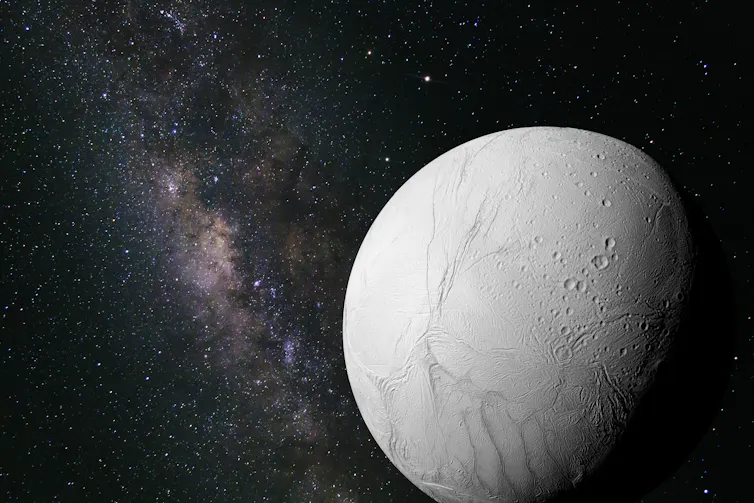 Image of Saturn's moon Enceladus could host life.