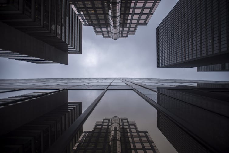 Bank building in Toronto's financial district.