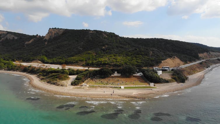 Anzac Cove, beach and hills