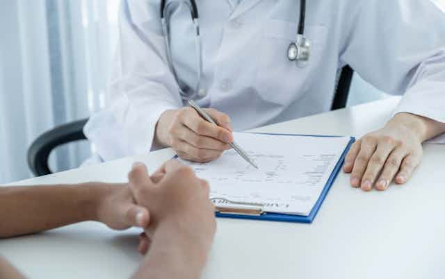 Consultation with a medical doctor