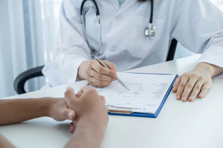 Consultation with a medical doctor