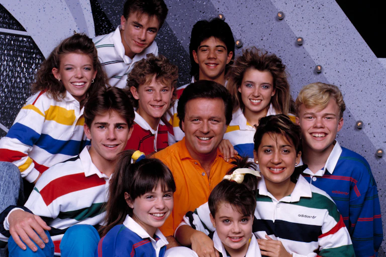 Group of smiling performers
