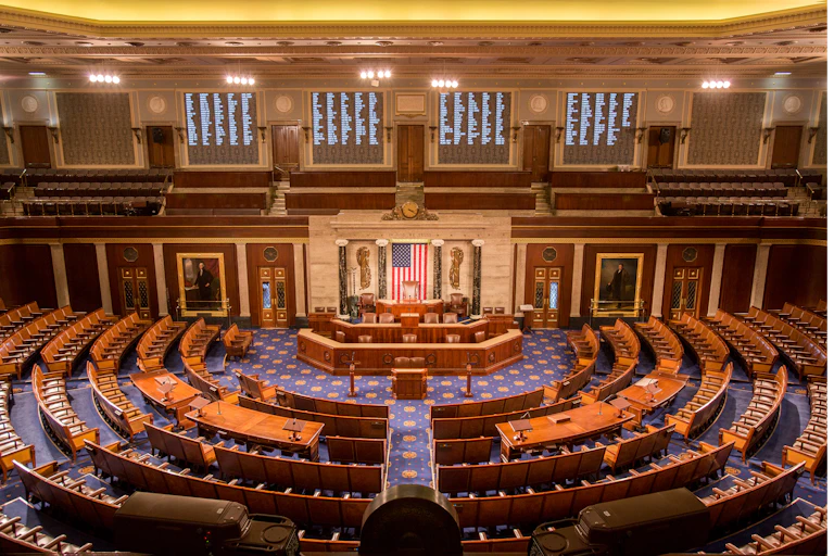 The chamber of the U.S. House of Representatives