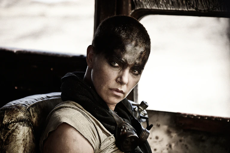 Charlize Theron in a scene from Mad Max: Fury Road