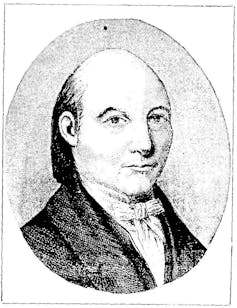 A depiction of James Mercer from 1881's History of the Baptist Denomination in Georgia