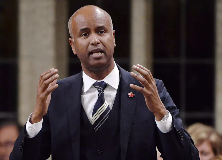 Minister of Immigration, Refugees and Citizenship Ahmed Hussen responds to questions