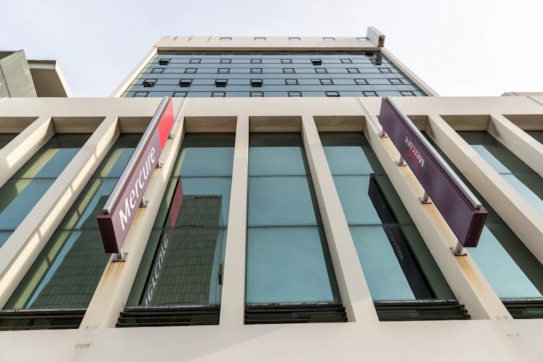 Exterior of the Mercure Hotel in Perth