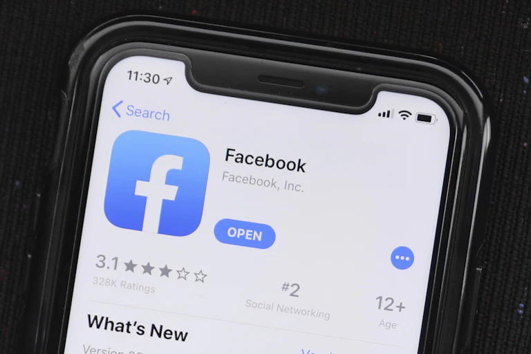 Facebook app on Apple's App Store