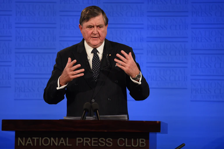 David Irvine AO at the National Press Club