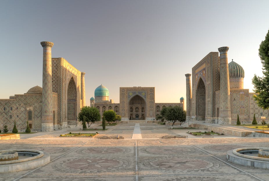 Vue de la ville de Samarkand, Ouzbékistan