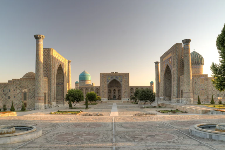 Vue de la ville de Samarkand, Ouzbékistan