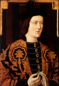 Portrait of medieval king.