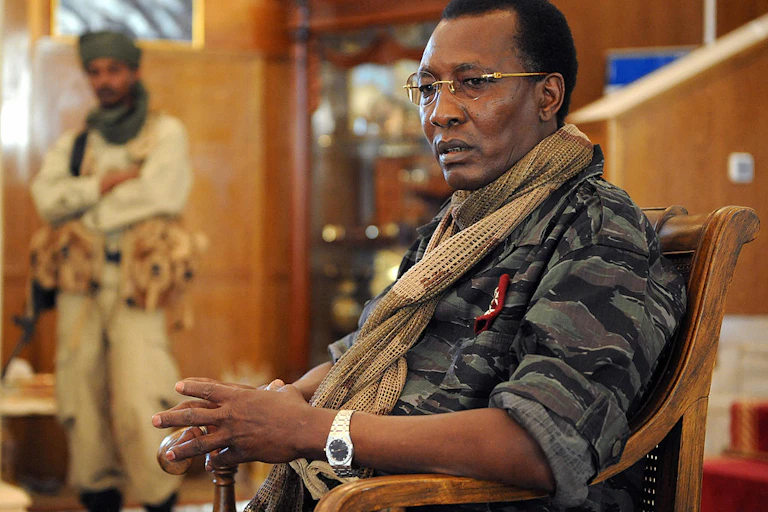 A portrait of Idriss Deby
