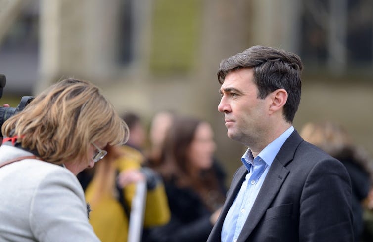 Manchester mayor Andy Burnham