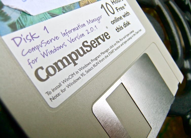 Un disquete de instalación para CompuServe Information Manager