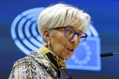 Christine Lagarde addresses European lawmakers