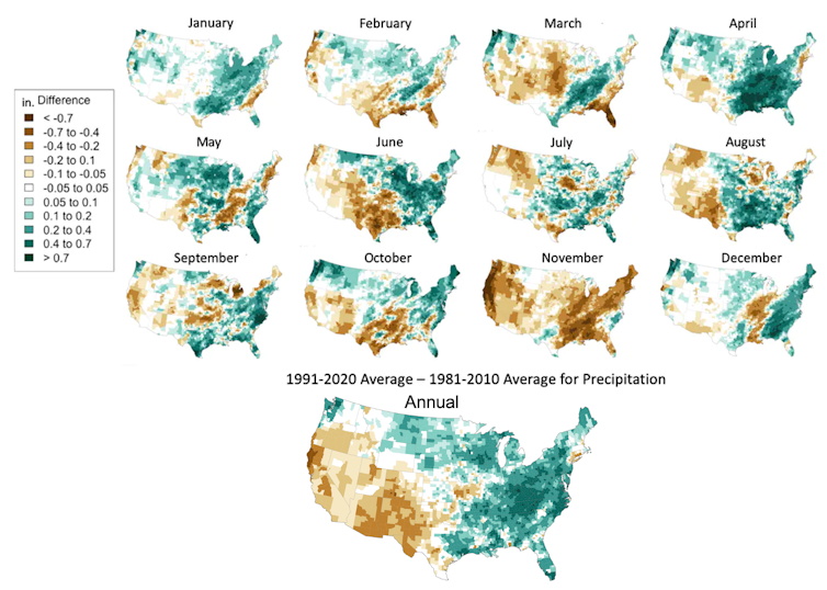 Warming is clearly visible in new US 'climate normal' datasets