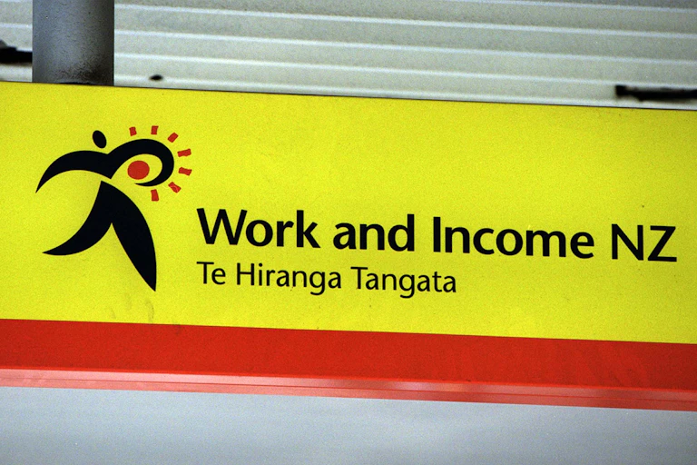 Work and Income sign