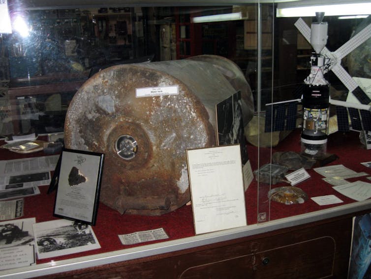 Skylab artefacts in Esperance Museum