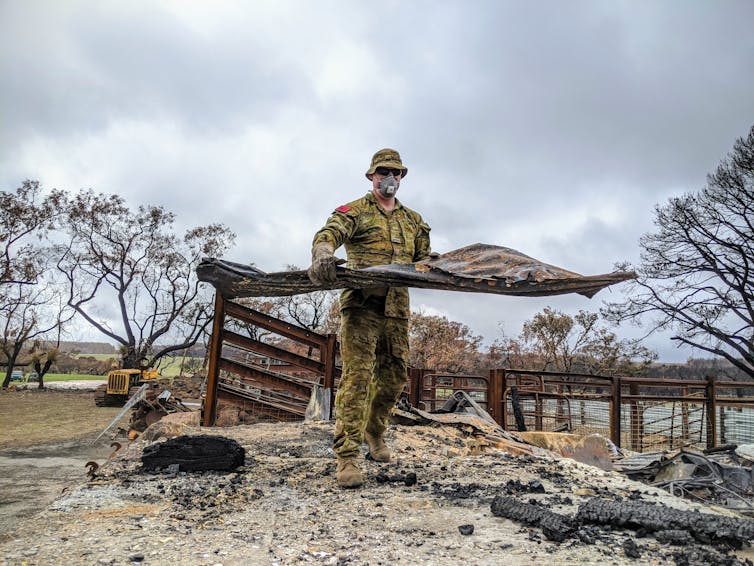 The ADF's response to last year's bushfires.