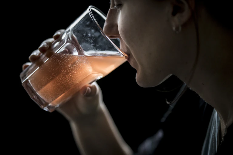 Woman drinking