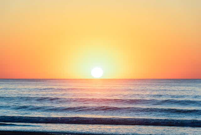 Sunrise over the Atlantic Ocean