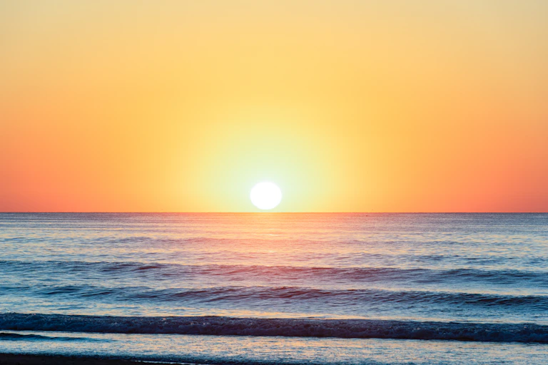 Sunrise over the Atlantic Ocean