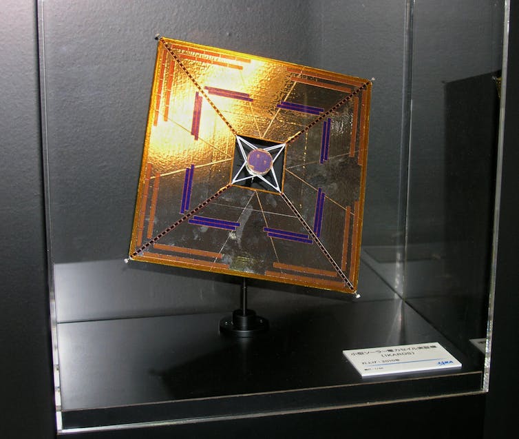 Image of the solar sail used on Ikaros.