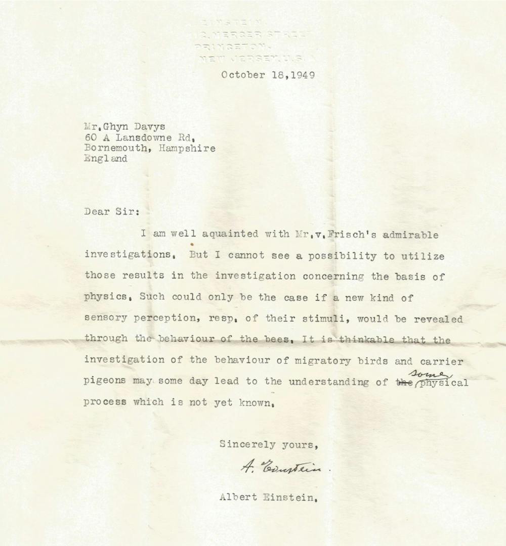 Long Lost Letter From Albert Einstein Discusses A Link Between Physics And Biology 7 Decades Before Evidence Emerges Long Lost Letter From Albert Einstein Discusses A Link Between Physics And Biology 7 Decades Before Evidence Emerges
