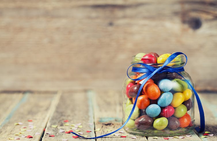 A jar of sweets