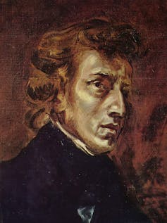 Painting of man's face