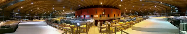 Panoramic image of a synchrotron.
