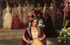 Kangana Ranaut poses at a fashion show.