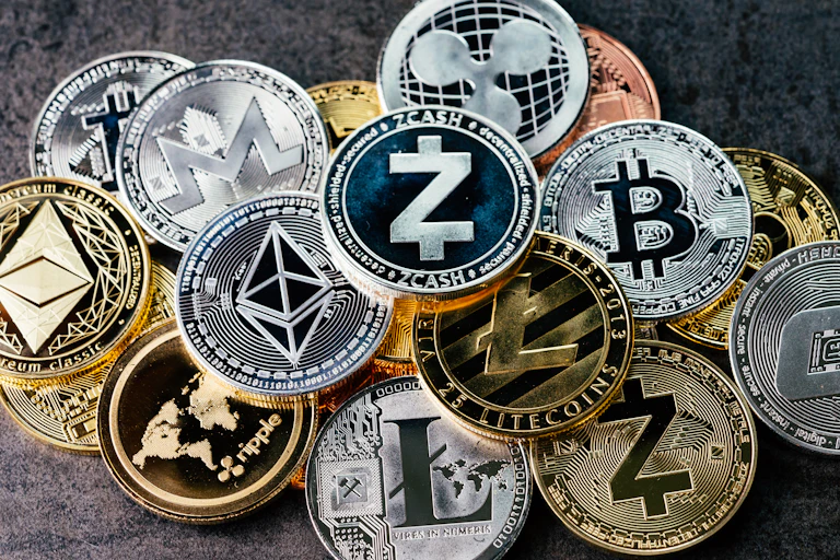 Diversas criptomonedas.