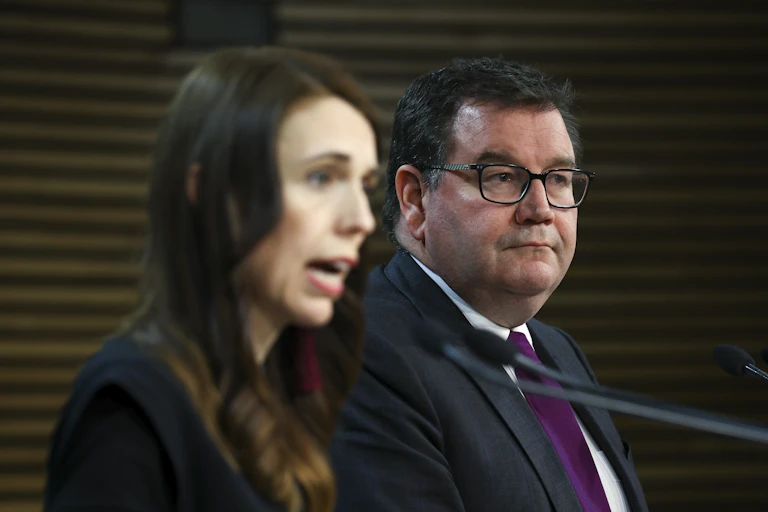 Jacinda Ardern and Grant Robertson