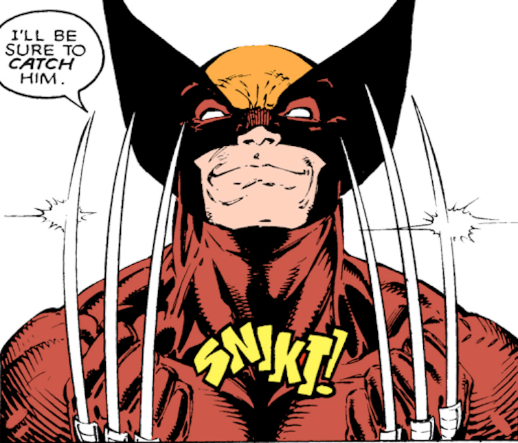comics image of man with claws