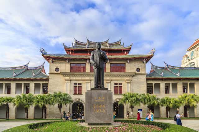 Entrance to original part of Xiamen University in China