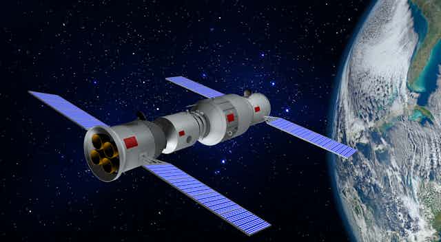 Artist's impression of Tiangong,