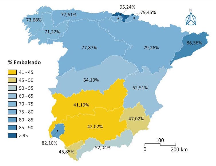 Cantidad de agua embalsada