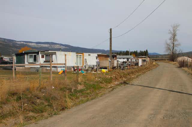 Low income housing on a country road