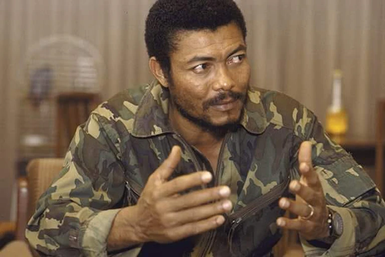 Man in military uniform gesturing with his hands