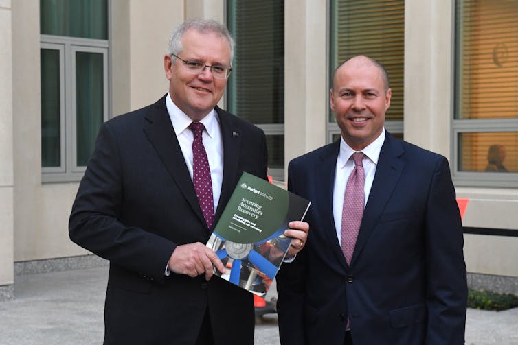 Prime Minister Scott Morrison and Treasurer Josh Frydenberg