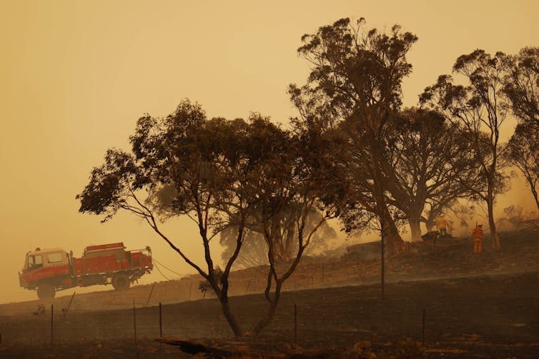 Bushfires have quite different economic impacts to floods.