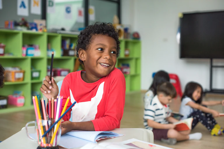 Kids in preschool