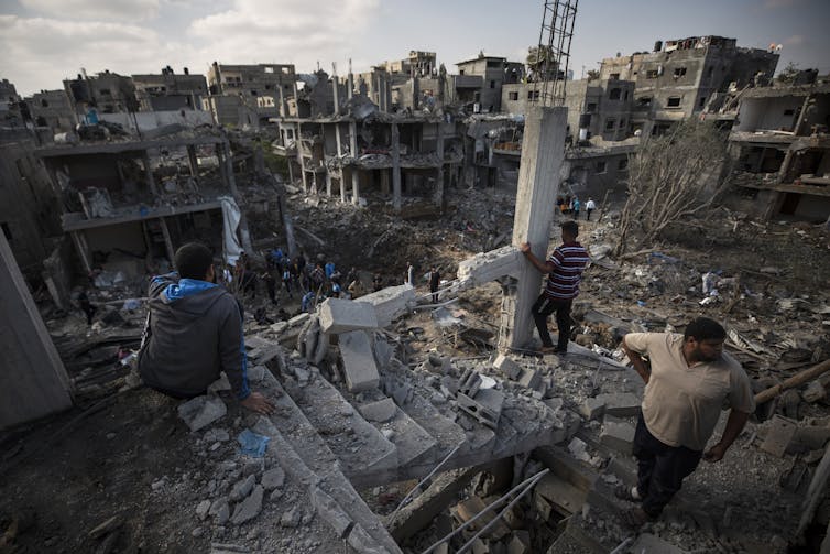 Destruction in Beit Hanoun, Gaza Strip